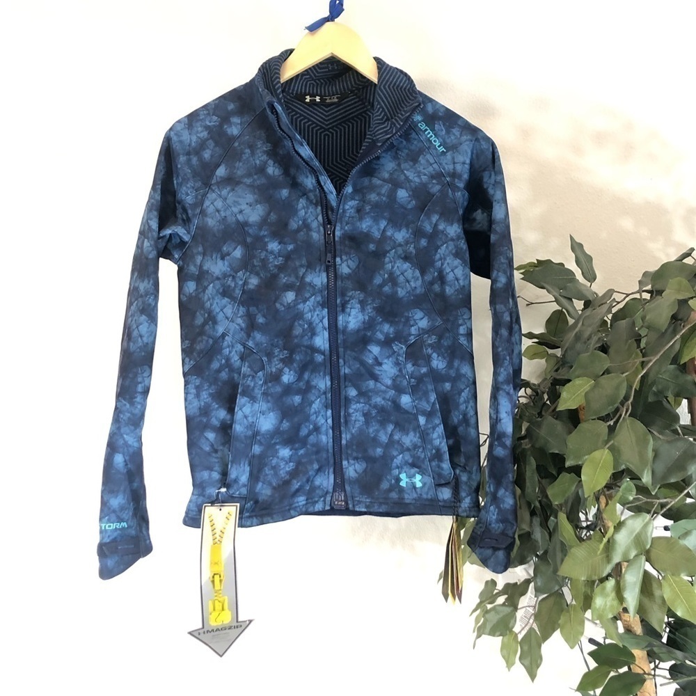 NWT Blue Fleece Lined Under Armour Jacket